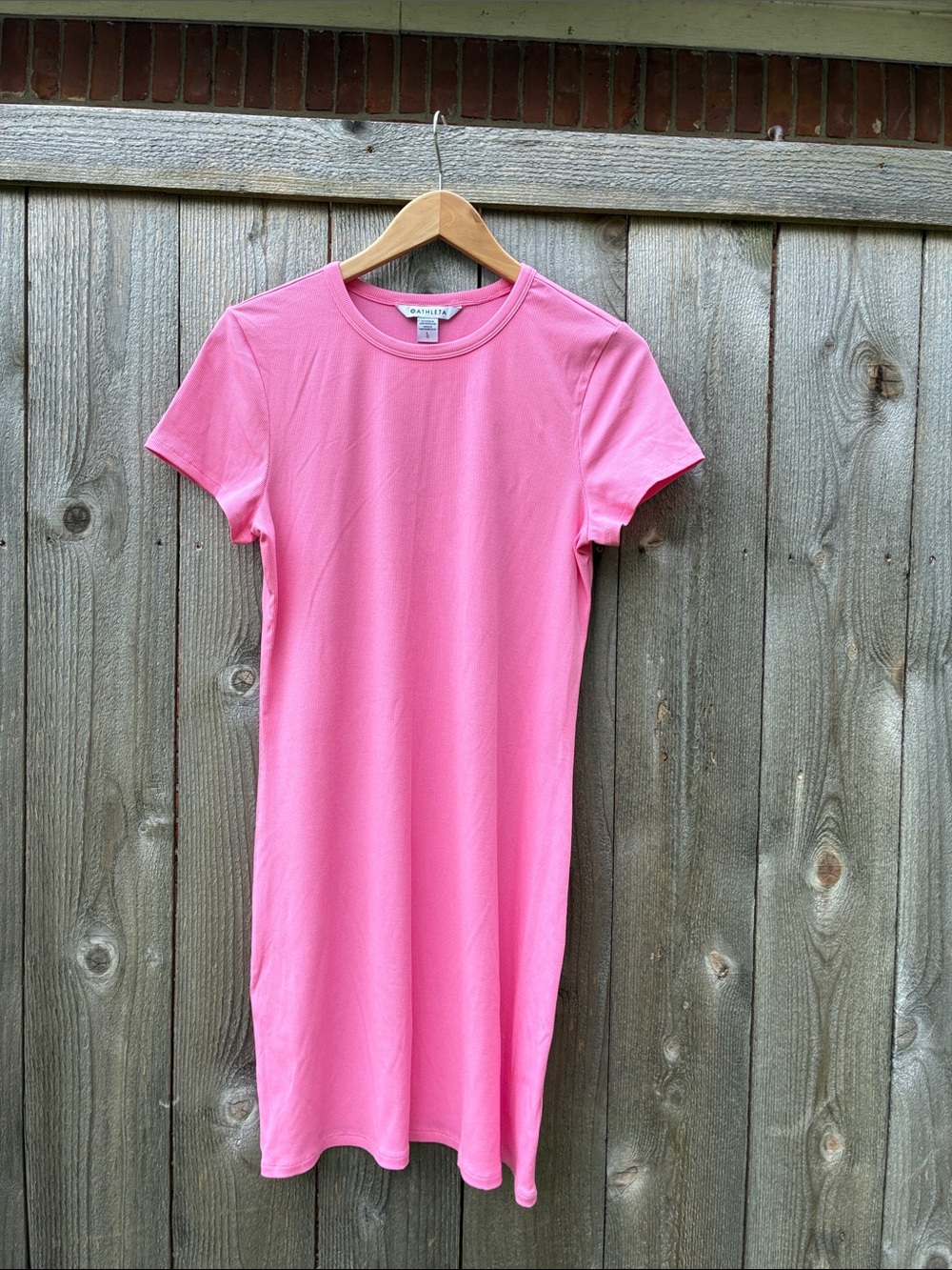 Athleta Pink Short-Sleeve Tee Dress
